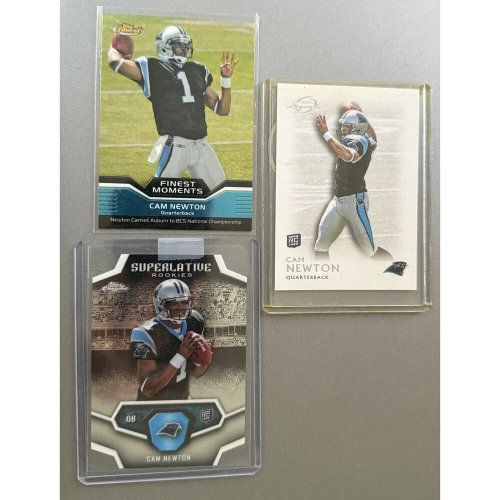 Cam Newton 2011 Rookie Card Lot of 3 Topps Chrome Superlative Finest Legends RC